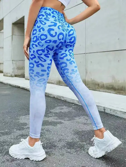 Leopard Print Seamless Leggings Fitness Women High Waist Sexy Yoga Pants Scrunch Butt Booty Leggins Gym Joggingfemale Clothes