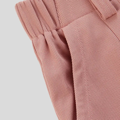 Halara High Waisted Plicated Side Pocket Wide Leg Waffle Casual Pants