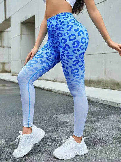 Leopard Print Seamless Leggings Fitness Women High Waist Sexy Yoga Pants Scrunch Butt Booty Leggins Gym Joggingfemale Clothes